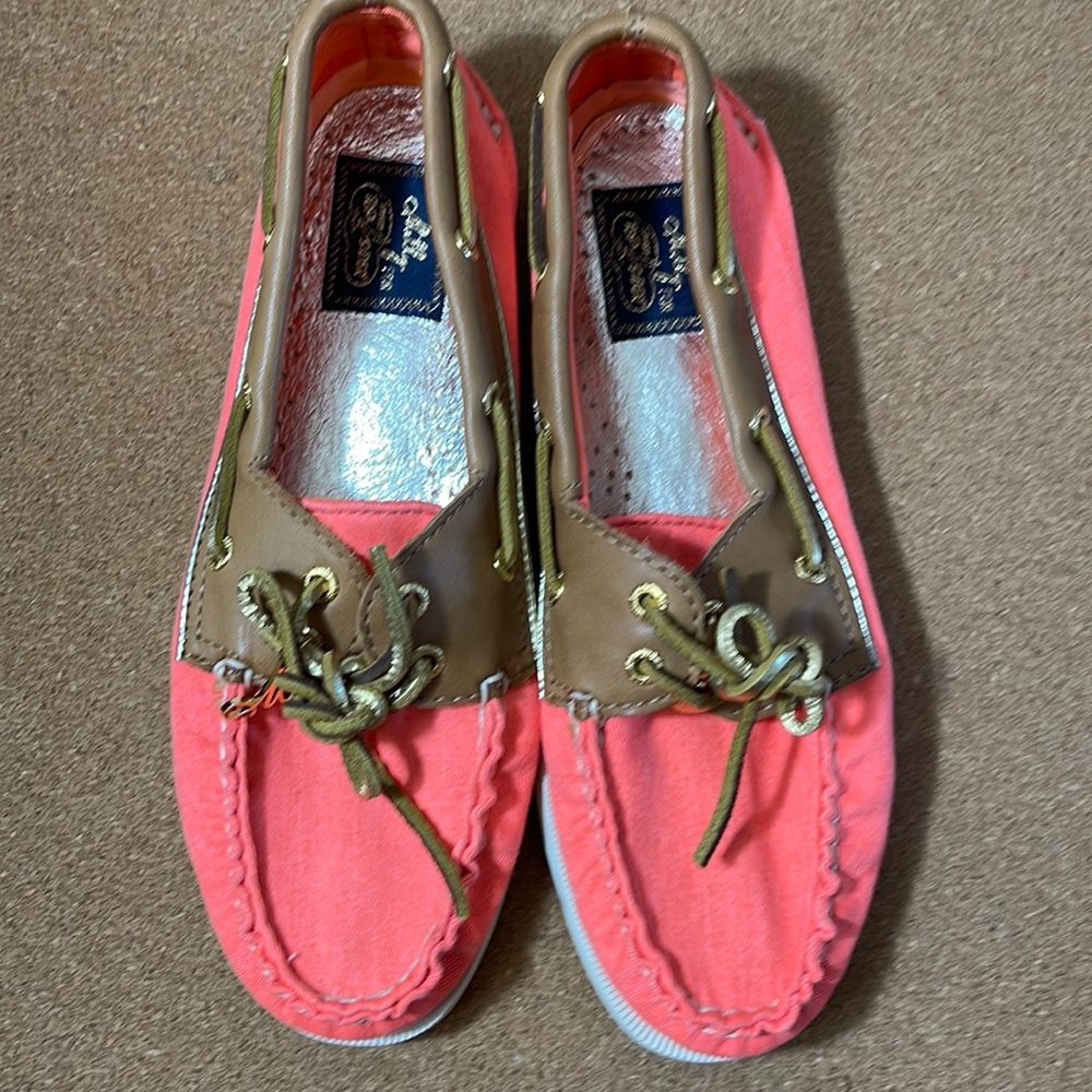 Milly for Sperry topsiders size 7 1/2 canvas